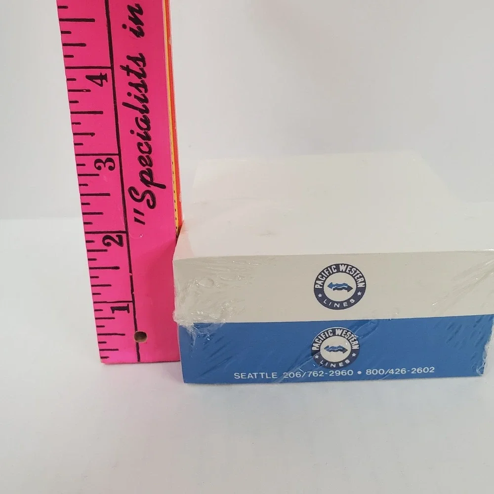 Pacific Western Lines Company Logo Desk Notepad 4